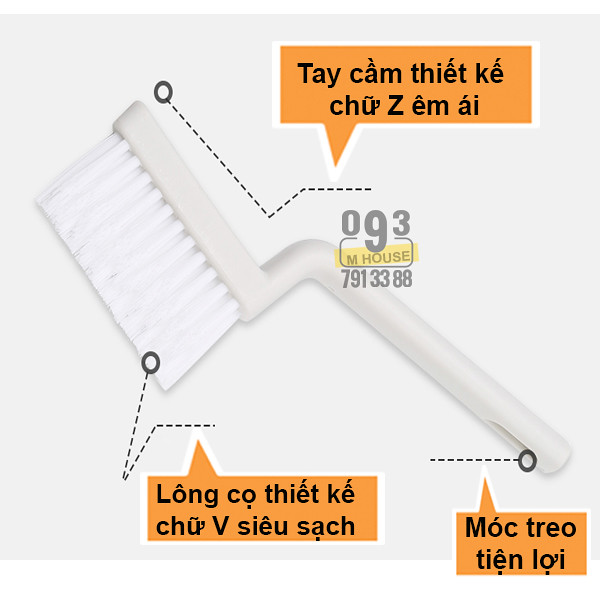 Cây chà sàn nhà tắm mọi góc bẩn Bàn Chải Vệ Sinh Khe Rãnh