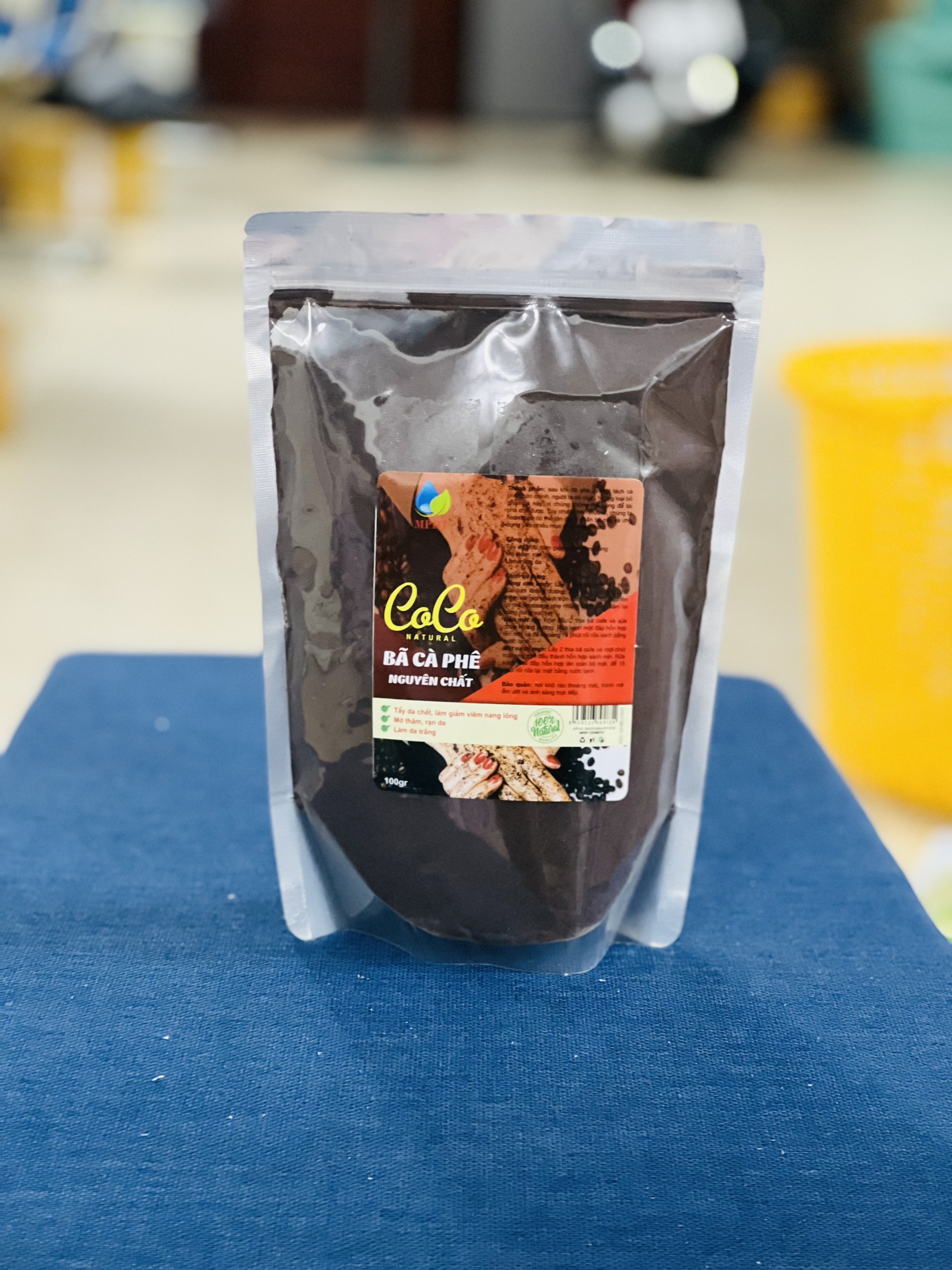 1 Kg Bã cà phê Khô (bã cafe ) cực thơm đắp mặt và body