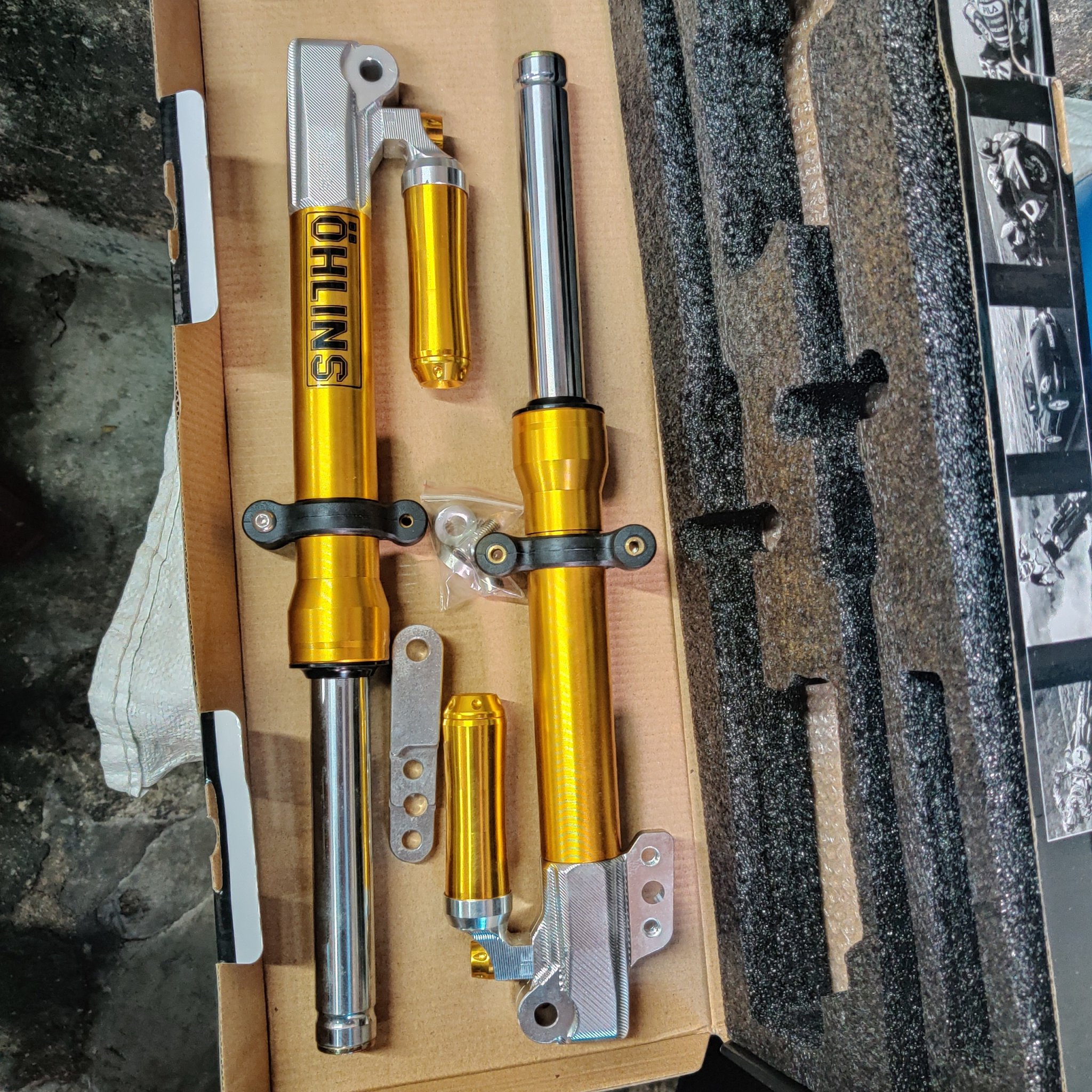 [HCM]phuộc Ohlins trước kiểu gắn ex135 ex150 winner