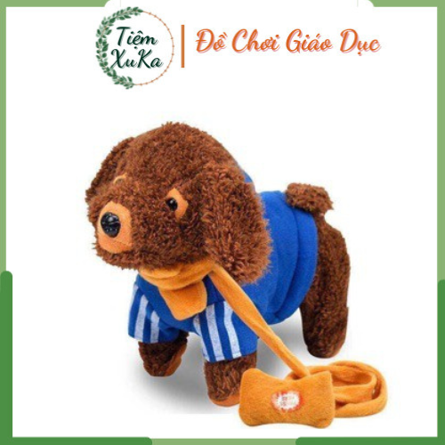Chó bông biết đi, biết hát, biết lắc mông - chó đồ chơi Cute cho bé yêu nhà bạn
