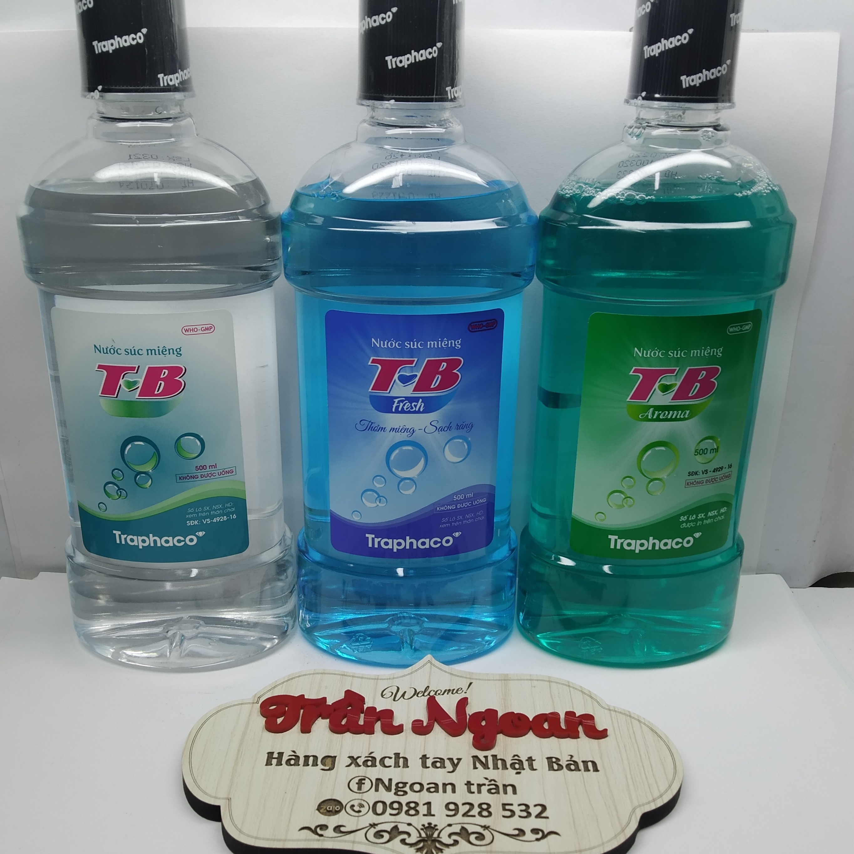 Nước Súc Miệng T-B Traphaco - Chai 500ml