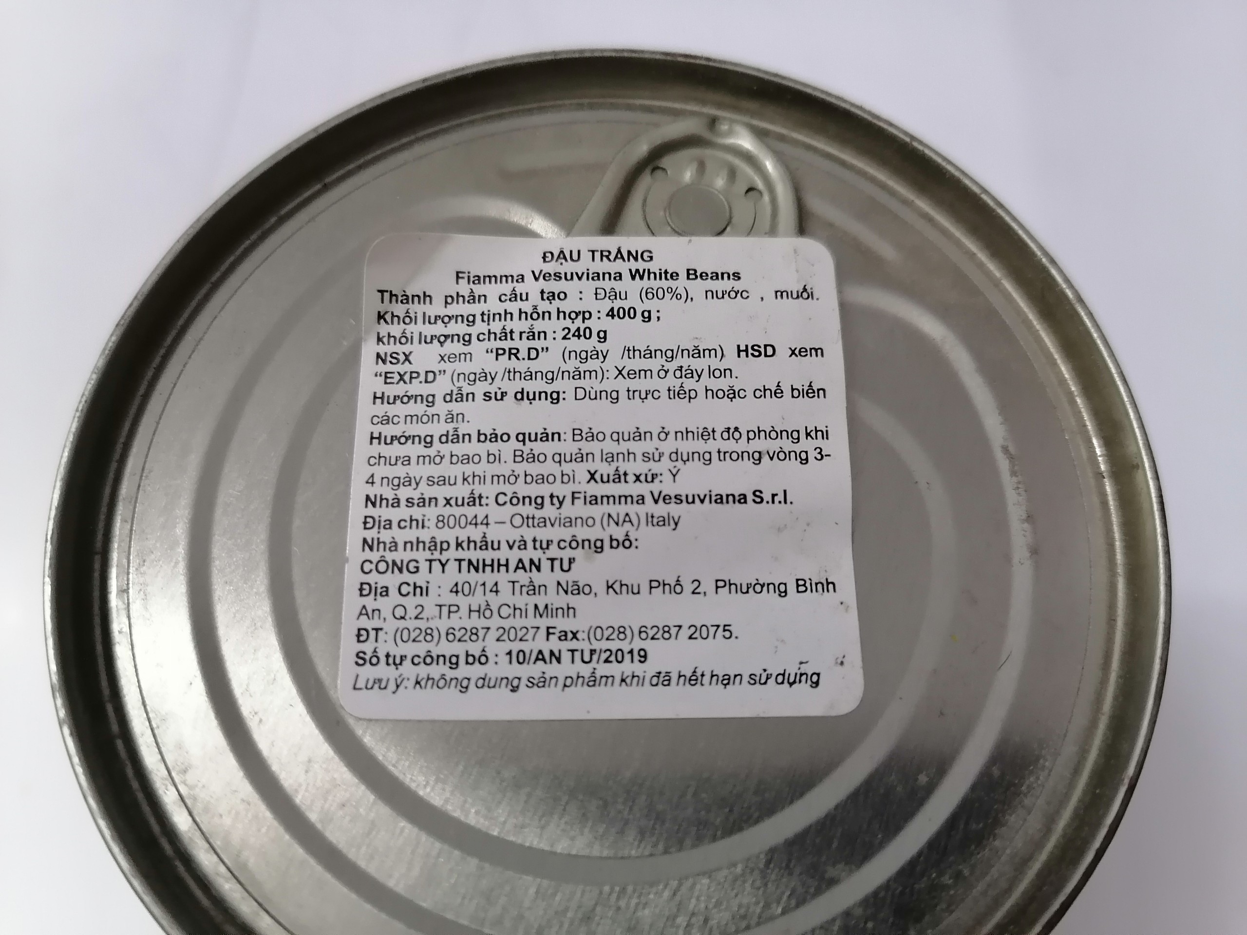 [400g] ĐẬU TRẮNG [Itlaia] FIAMMA White Beans (halal) (atu-hk)