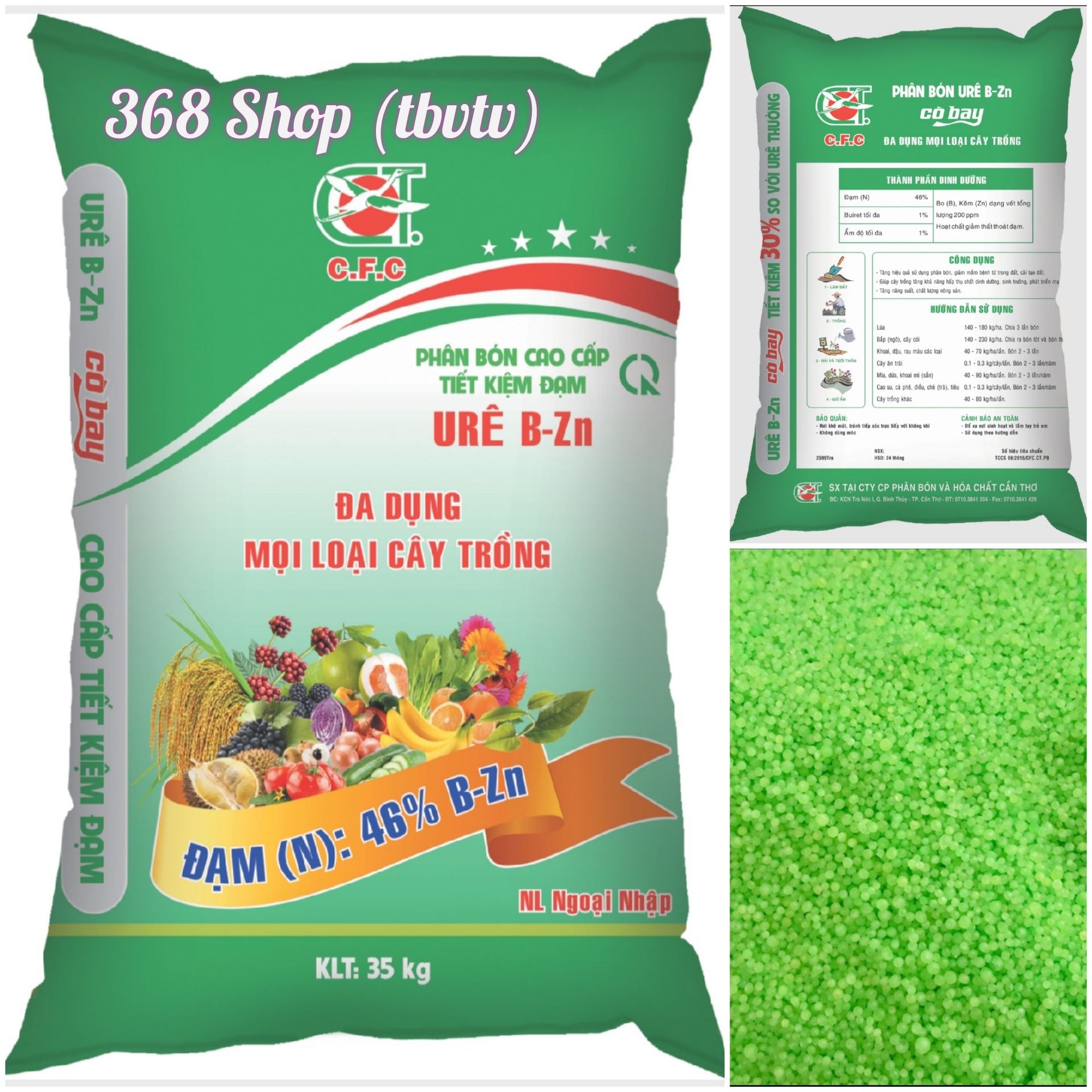 (Túi 1kg)💎 Phân bón URE XANH NEB 27 Hoa Kì Sếu Vàng 🌱Dưỡng cây rải tốt cho rau cải, cây ăn trái, hoa màu.. Chiết lẻ từ bao 40kg