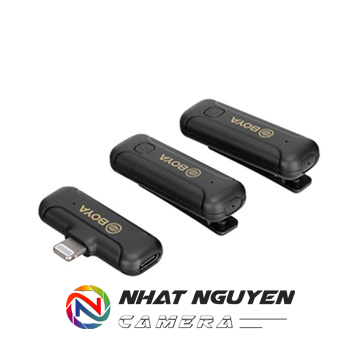 BOYA BY-WM3T2-D2 (2TX+1RX- 2 người nói)- Micro không dây dành cho điện thoại cổng Lightning