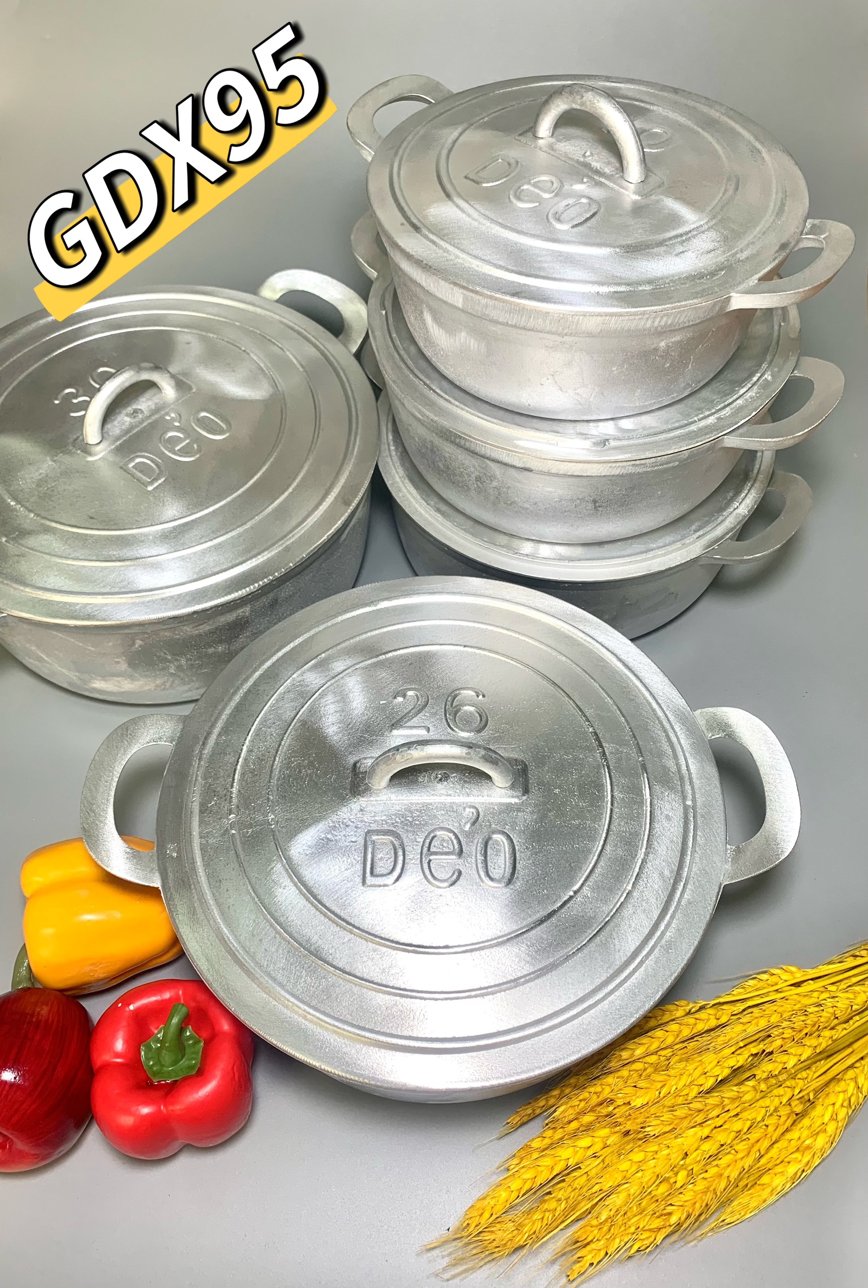 Nồi gang đúc 26,5cm siêu dầy siêu bóng