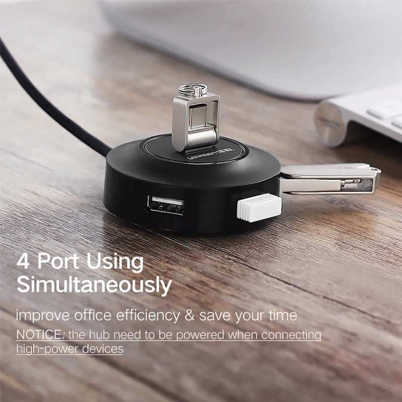 Bộ chia cổng USB 1 ra 4 Ugreen CR106 20277 - Hub chia USB