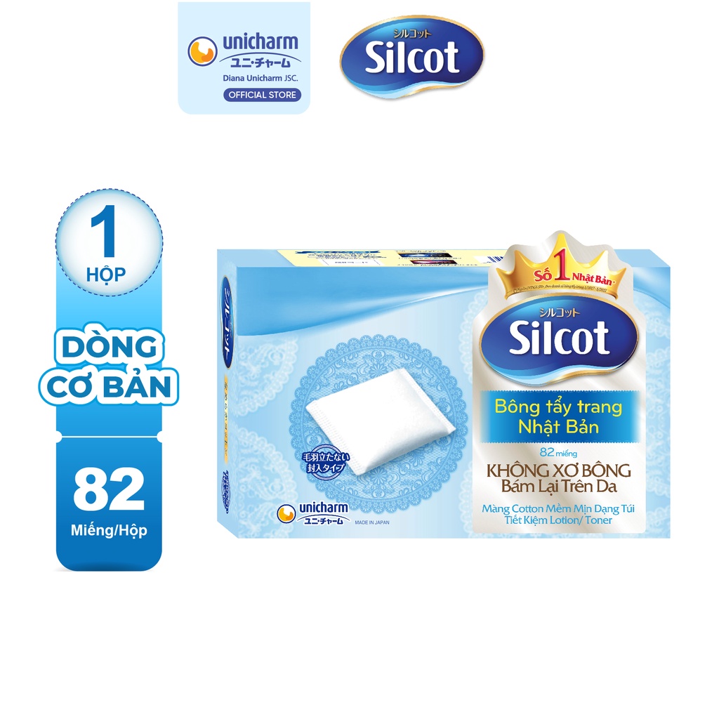 Bông trang điểm Silcot 82 miếng/hộp