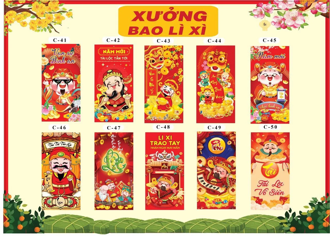50 bao lì xì Tết 2024, Tết Giáp Thìn