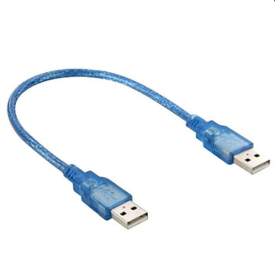 Dây 2 đầu USB Đực 1.5M Chống nhiễu (Xanh) / Cáp 2 đầu USB đực
