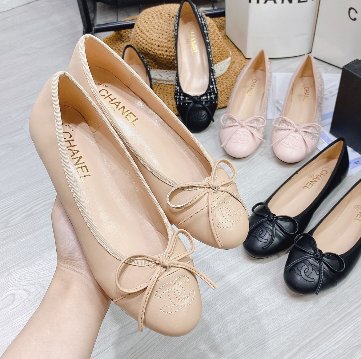 Giày bệt nữ chất da mềm về hàng mẫu xinhhh