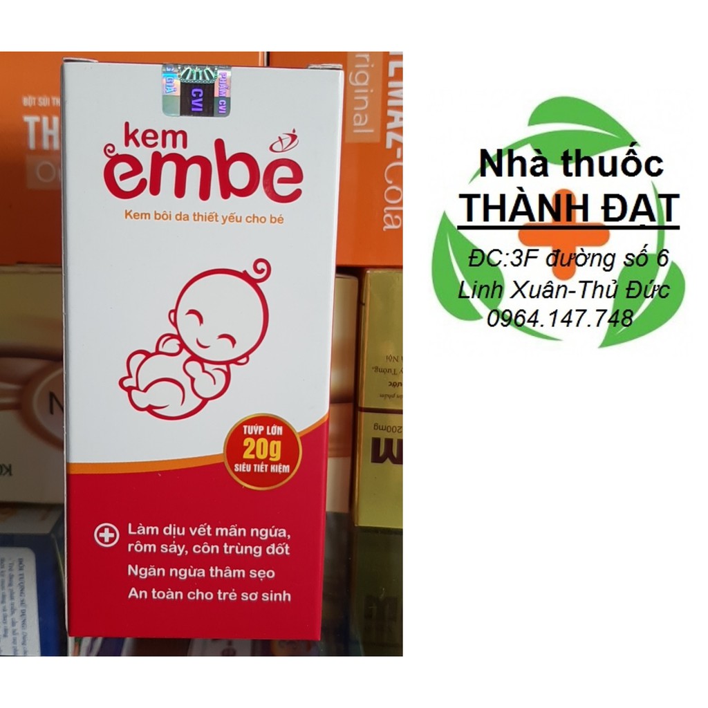 Kem em bé - hết mẩn ngứa giảm viêm hiệu quả /kem embe, giảm ngay triệu chứng sưng, đỏ, ngứa, ngừa thâm sẹo vết muỗi đốt, côn trùng cắn