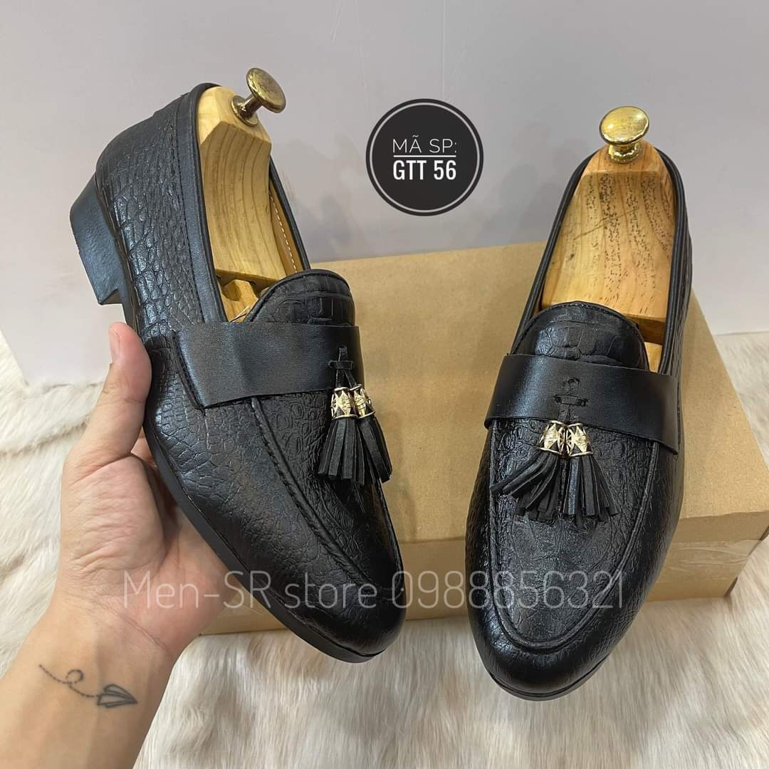 Giày lười nam công sở da bò lịch lãm sang trọng