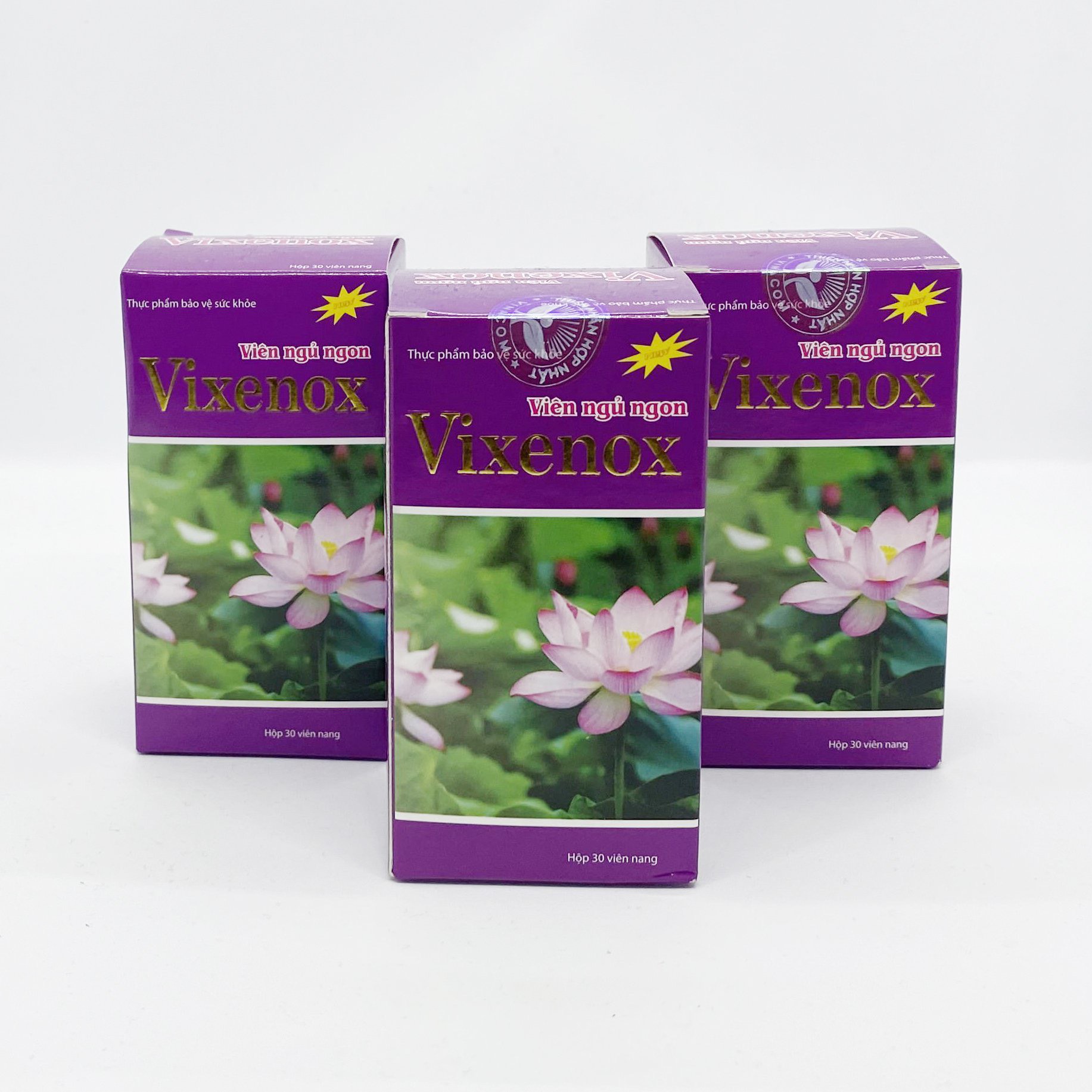 Viên uống ngủ ngon VIXENOX - Giúp ngủ ngon , giấc ngủ sinh lý , sáng dậy tỉnh táo - Giải pháp mới cho người bị mất ngủ - lọ 30 viên