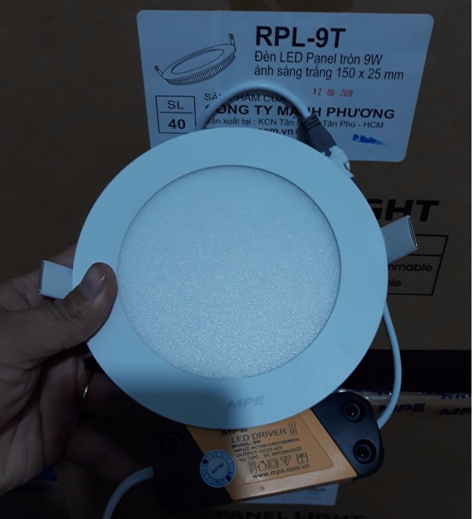 [HCM]LED PANEL TRÒN RPL-9T TRẮNG