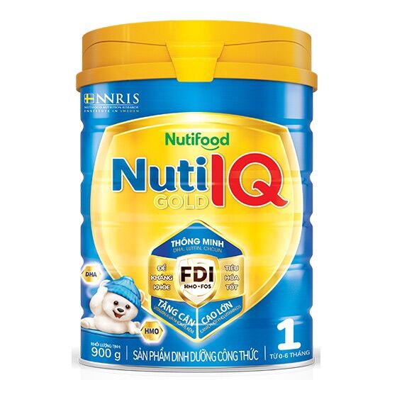 [Hoàn tiền 12%] Sữa Bột Nuti IQ Gold 1 900g