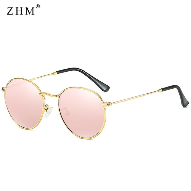 2021 Round Polarized Sunglasses Women Men Classic Small Metal Sun Glasses Male Vintage Anti-glare Driving Eyeglasses UV400