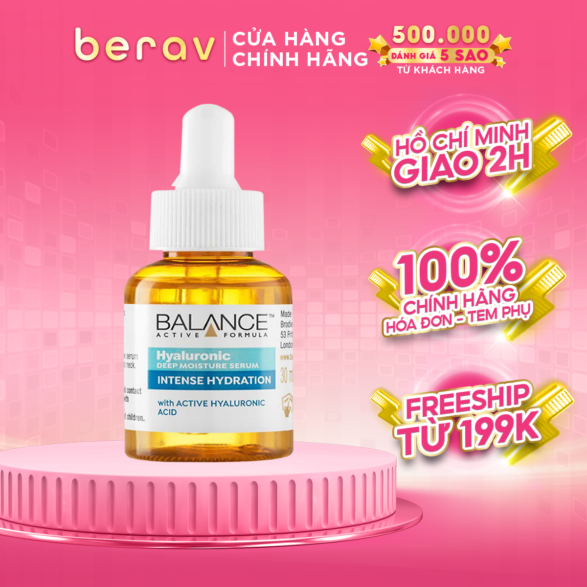Serum Cấp Nước Dưỡng Ẩm Balance Active Formula /Hyaluronic Deep Moisturizing 30ml