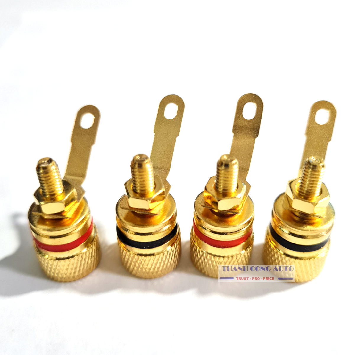 01 Cặp Jack cọc loa bằng đồng mạ vàng cao cấp