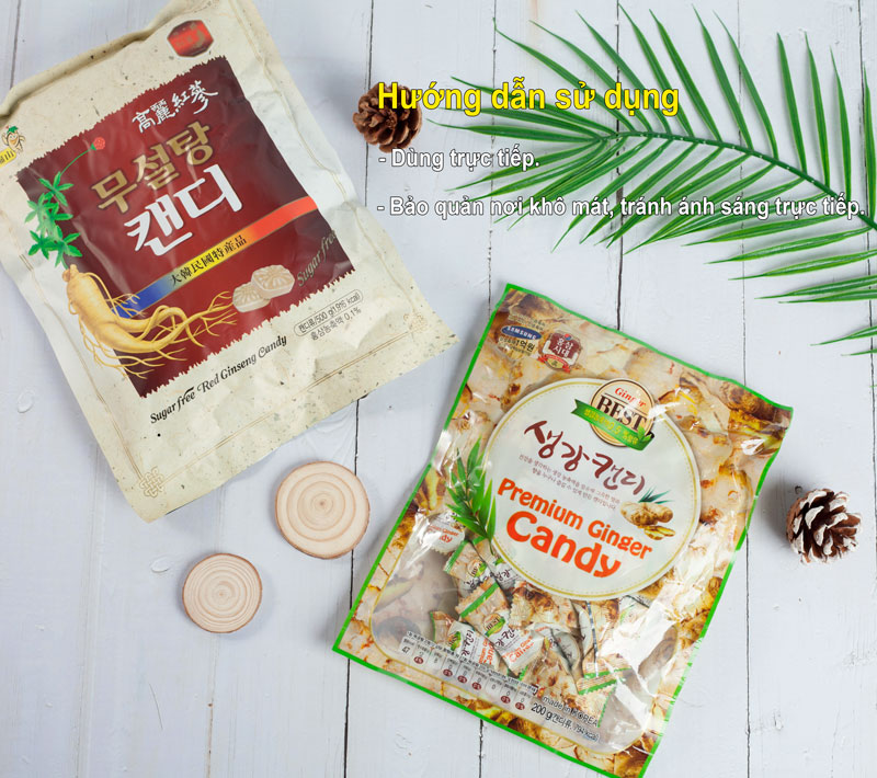 [COMBO 7 BỊCH ] KẸO GỪNG HÀN QUỐC - 200G