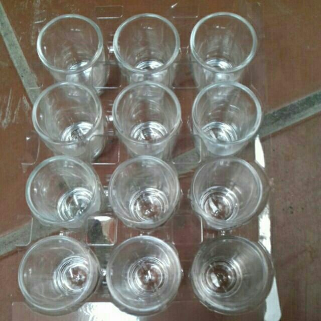 Combo 12 ly thủy tinh mắt trâu - HV Store