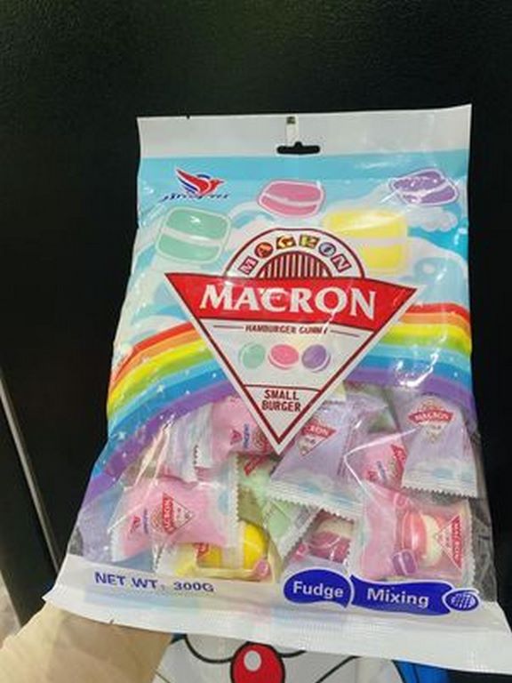 KẸO DẺO 3 LỚP MACRON HUMBURGER LẺ 100G