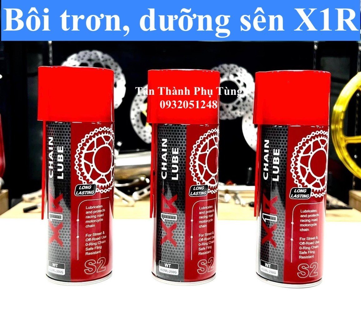 Dưỡng sên, bôi trơn sên X1R - 400ml đồchơixe