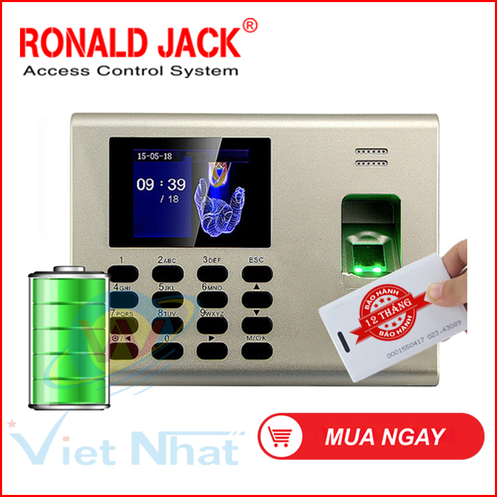 Máy chấm công vân tay thẻ từ Ronald Jack X628T-ID
