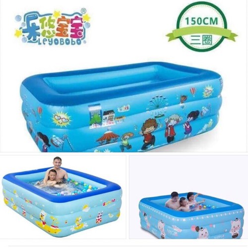 Bể bơi 1m8 3 tầng chống trượt
