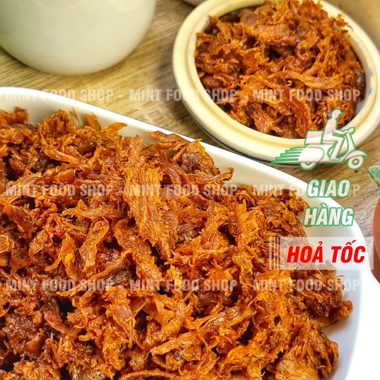 Mực sợi tẩm vị Bình Định Lon 300gram