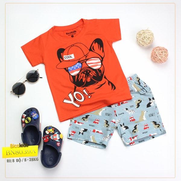 BỘ cotton hàng tốt bé trai 10-28kg