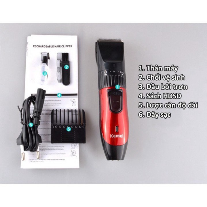 (giá sỉ) Tông đơ cắt tóc Kemei KM-730 sạc điện- TD730