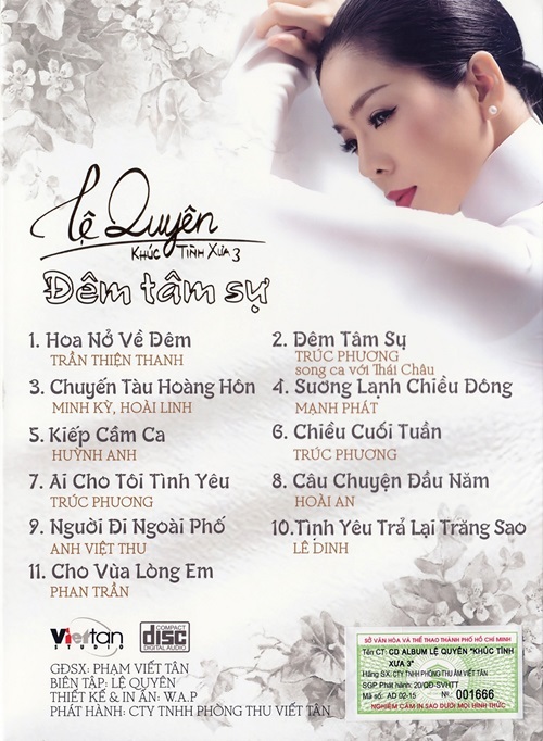Lệ Quyên - Khúc Tình Xưa 3 (Cd Gốc / CD phiên bản F1)