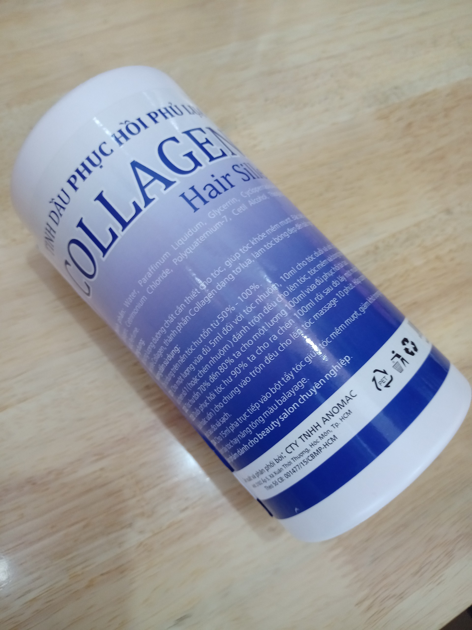 1000ml Tinh dầu phục hồi phủ lụa Collagen  hair sille tím