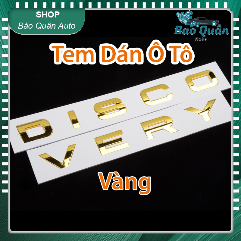 Tem DISCOVERY dán trang trí nắp capo nắp cốp ô tô