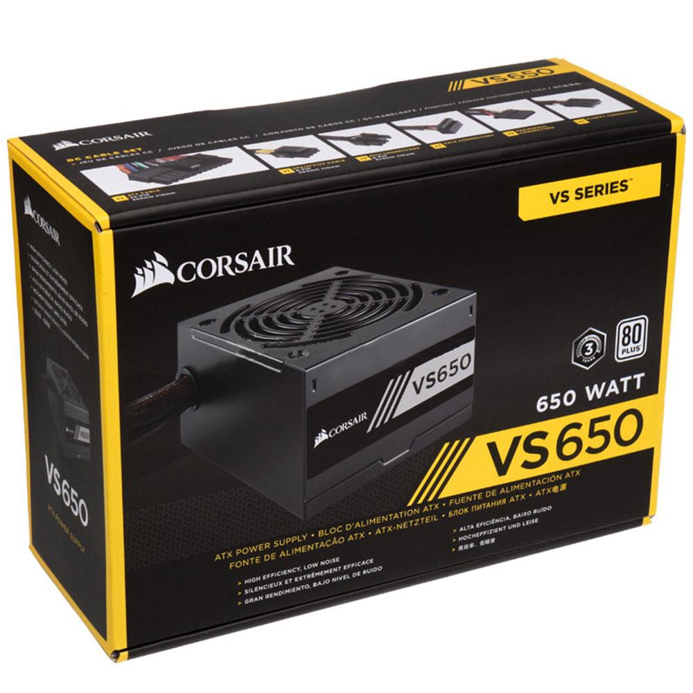 Nguồn máy tính CORSAIR VS650 - 650W - 80 Plus White