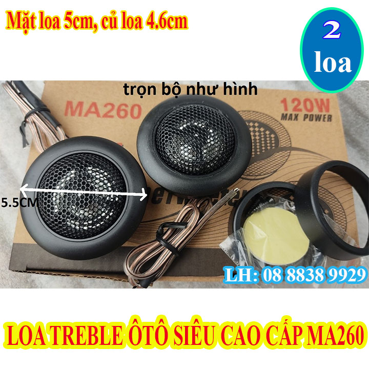 LOA TREBLE ÔTÔ CAO CẤP MA260 NHẬP KHẨU - GIÁ 2 LOA