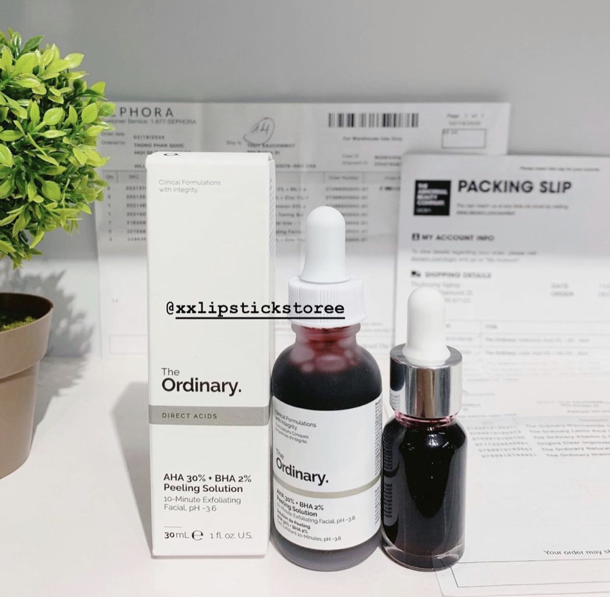 [HCM]Tẩy tế bào chết hoá học The Ordinary AHA 30% + BHA 2% Peeling Solution