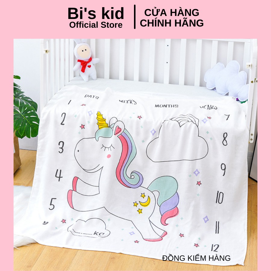Chăn lụa sợi tre đa năng cho trẻ sơ sinh KT 1m X 1m2