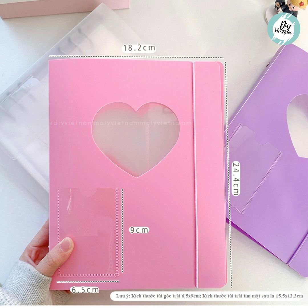 VỎ SỔ CÒNG A5 TRÁI TIM