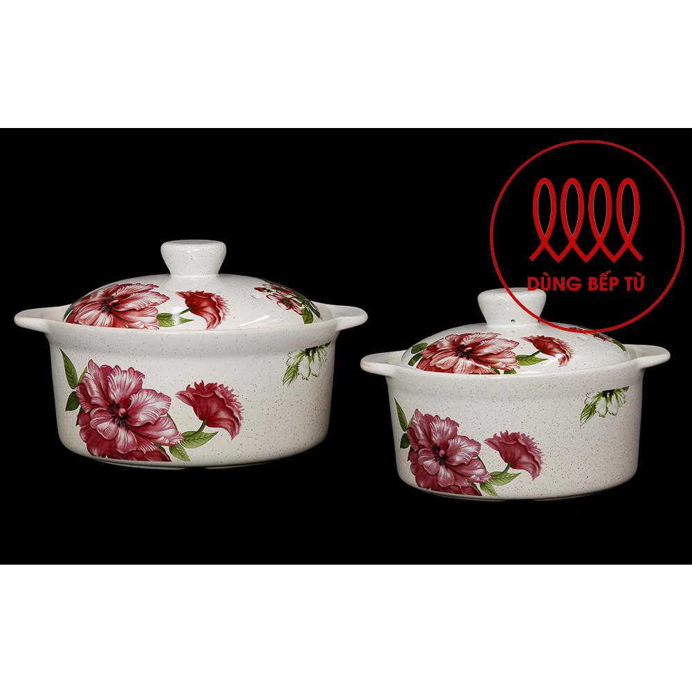 Bộ 2 nồi sứ bếp từ ROYALCOOKS 2L, 1.3L (ihRC-SET01)