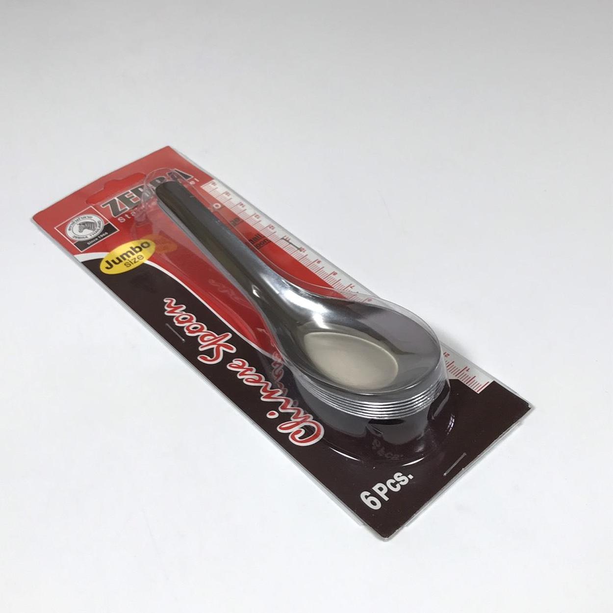 Muỗng ăn cơm, soup inox zebra bộ 6 cái 100001 100080