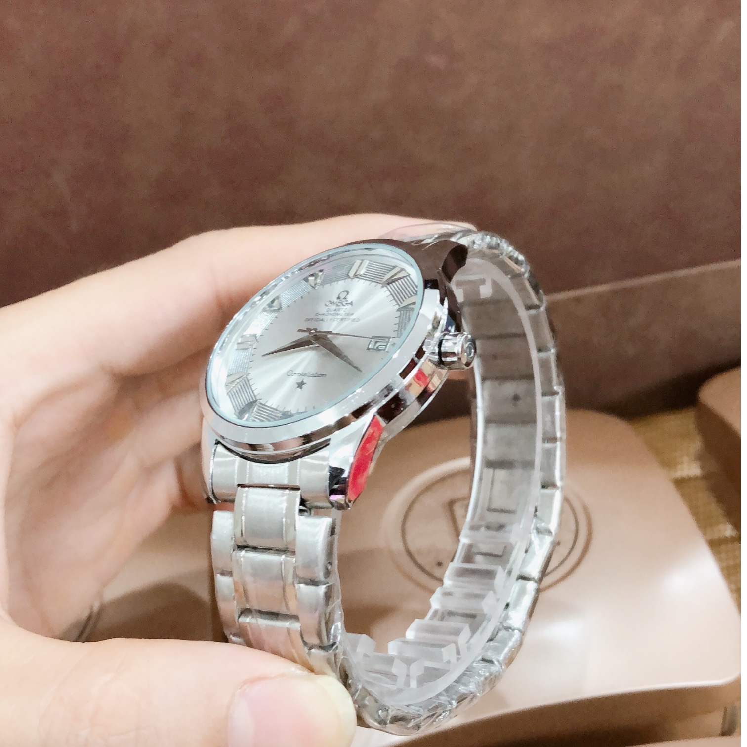 đồng hồ nam bát quái dây thép đúc đặc