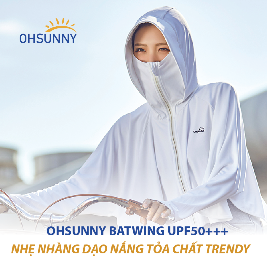 Áo chống nắng nữ OHSUNNY Batwing UPF50+++