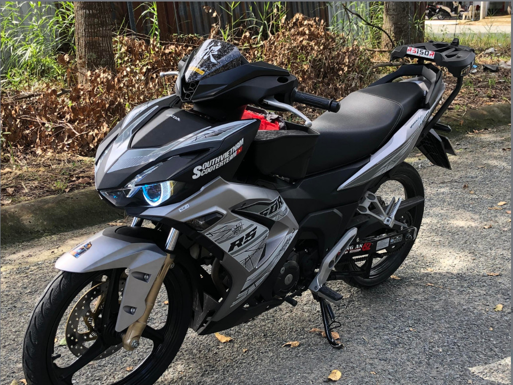 Tem rời winner x v3 2022 mẫu rs150r màu bạc đen xám