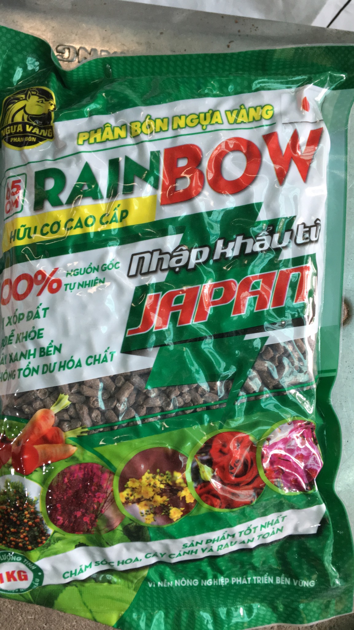 Phân bón hữu cơ Rain bow gói 01 kg