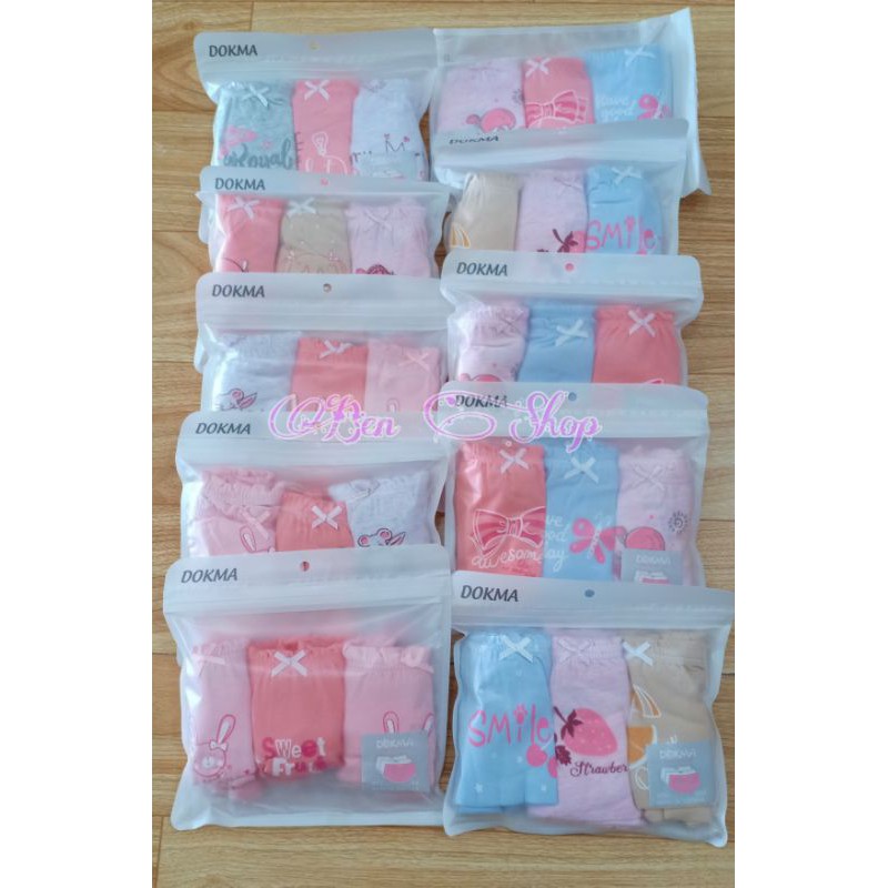SET 3 QUẦN ĐÙI CHIP BÉ GÁI DOKMA (7 - 30kg)