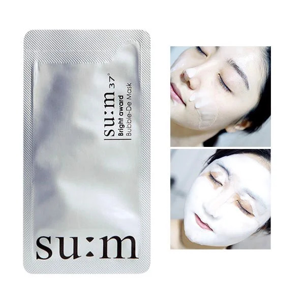 Mặt nạ sủi bọt su:m37 bright award bubble-de mask sample 2ml hàn quốc mặt nạ thải độc da mẫu sample 2ml