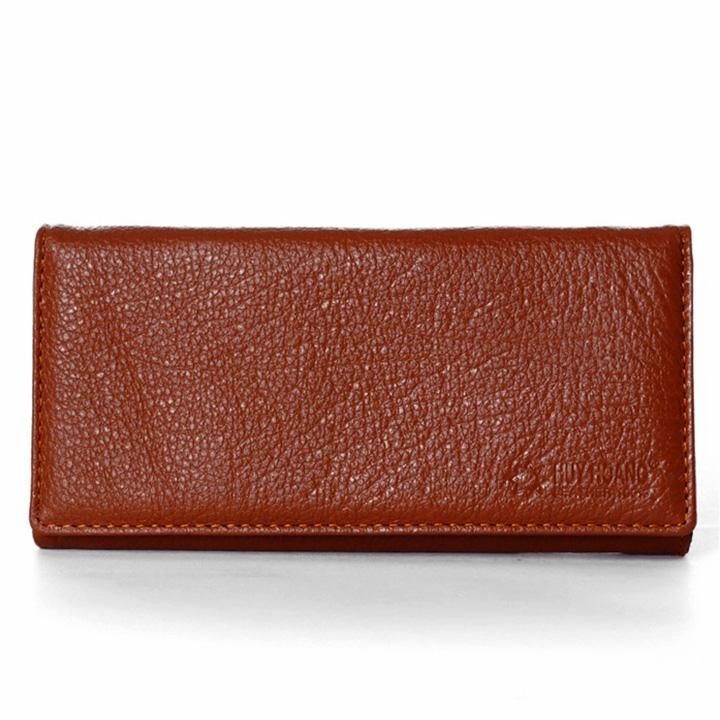 Women's multi-color three fold cowhide wallet