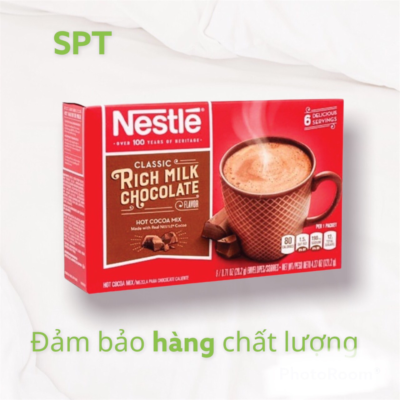 BỘT CACAO NESTLE CLASSIC RICH MILK CHOCOLATE ( 1 hộp )