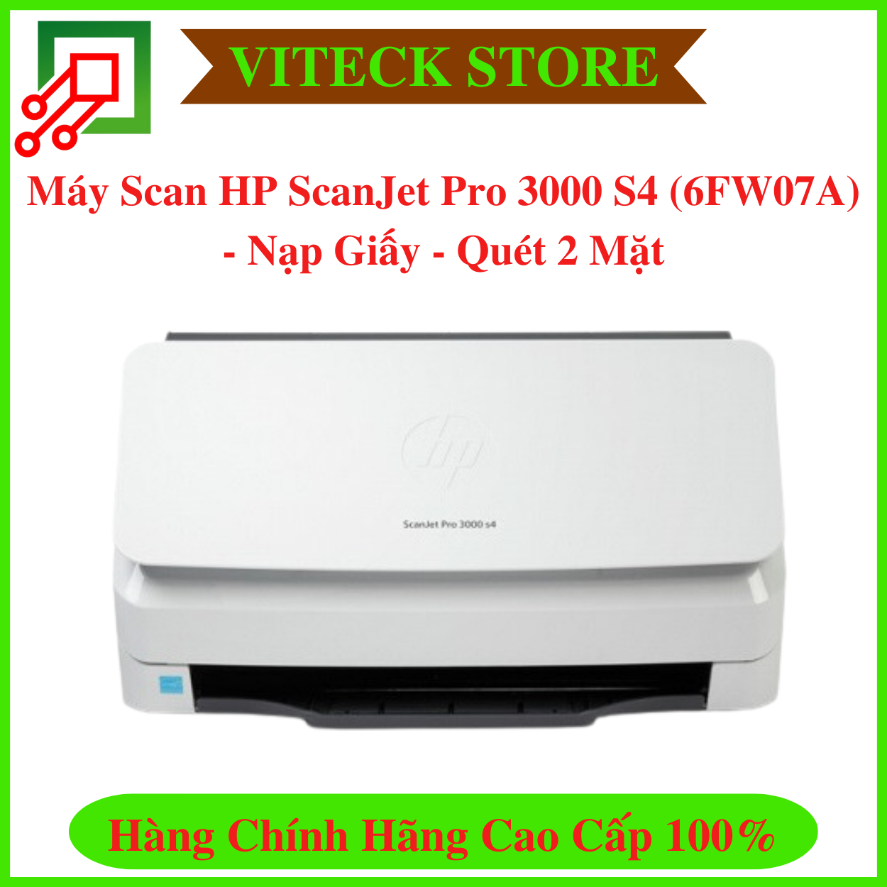 Máy scan hp scanjet pro 3000 s4 - nạp giấy - quét 2 mặt - chính hãng